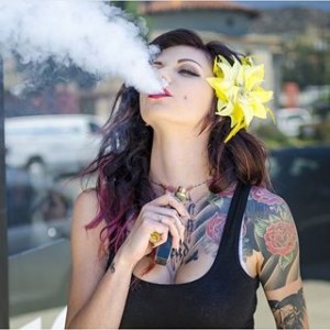 sweet tattoos vaping babe